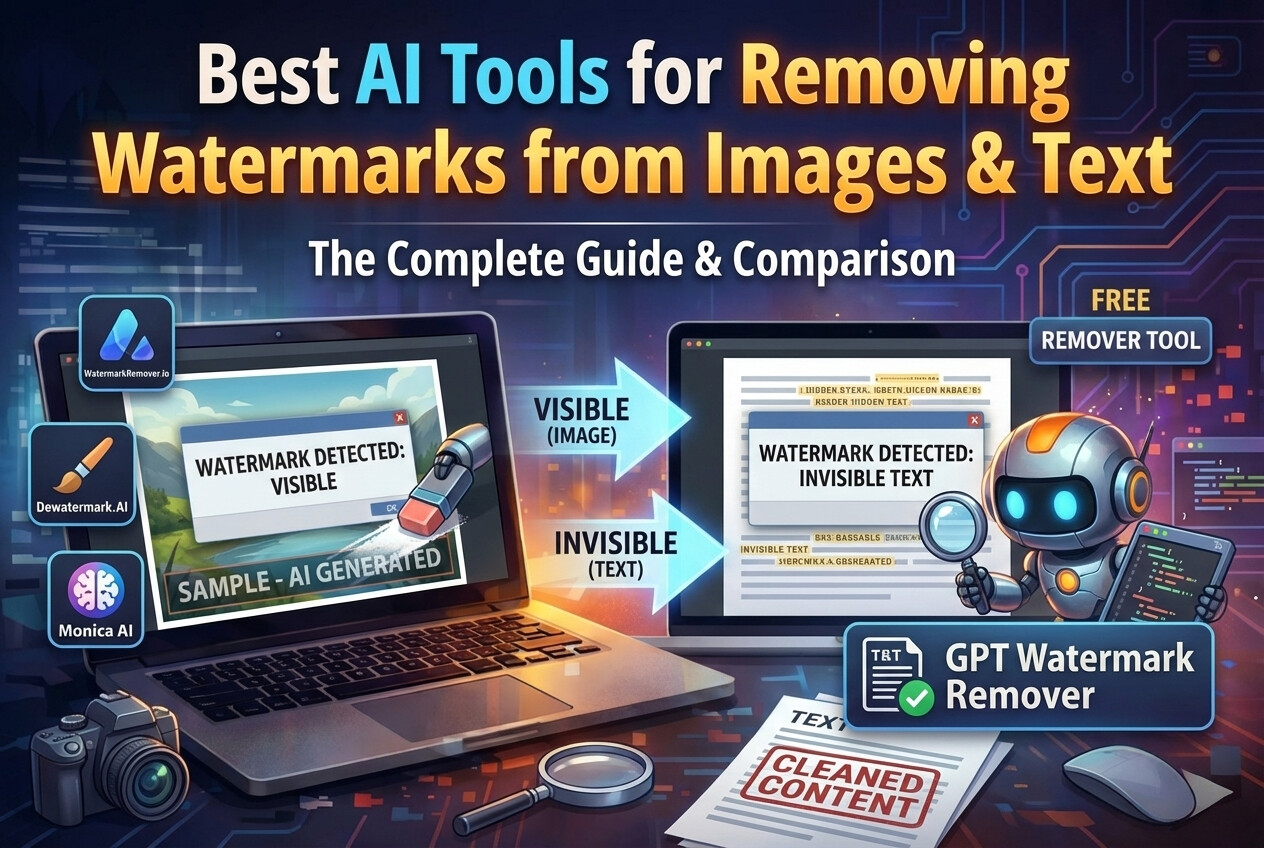 Best AI Tools for Removing Watermarks from Images in 2026 (Tested & Compared)